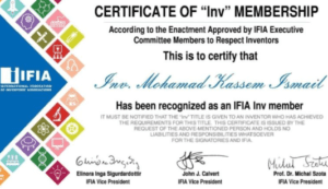 Lebanese Star in the Sky of Science: Mohammad Qasim Ismail Receives International Honor for His Creativity