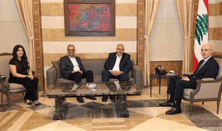 Al -Hajjar discussed reforms with the delegation of the IMF and received deputies and the Mufti of Akkar