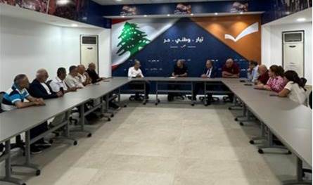 Basil received municipal delegations from the Chouf district, accompanied by Atallah