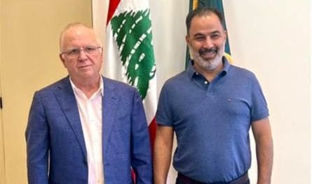 Daher visited the mayor of Zahle, hanging