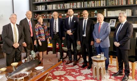 In Clemenceau .. Jumblatt received the American envoy Tom Barak