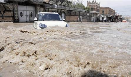 In Hadramout and Shabwa .. torrential torrents lead to the lives of 3 people