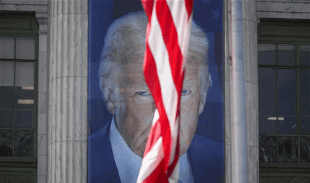 In his second term, Trump’s support decreases to the lowest level