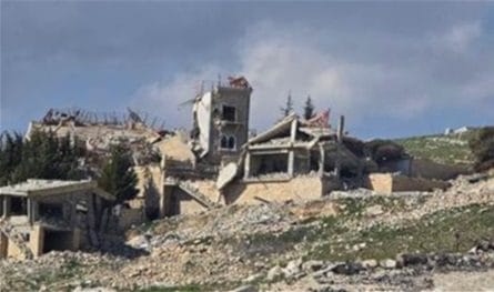 Not to remove the rubble of destroyed houses … a cry from Maroun Al -Ras sons
