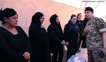 The commander of the army offered condolences to two military families, which were martyred as a result of the explosion of an arms store in the south