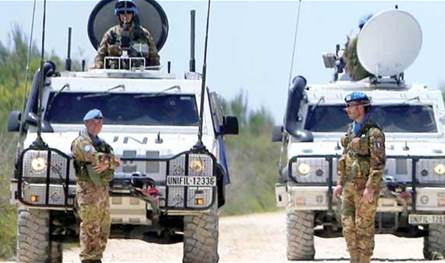 The text of the draft resolution for the extension of UNIFIL