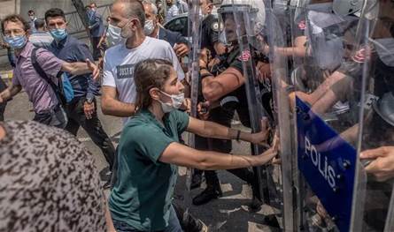A demonstration of the Turkish opposition in Ankara