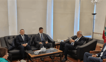 A meeting in the Ministry of Justice to enhance the Lebanese -Russian legal cooperation