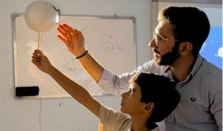 A trip to the moon: an interactive scientific workshop for Serba and neighborhood students