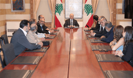 Al -Hajjar meets northern deputies and personalities