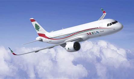 Because of the declared strike in France … a statement from the Middle East Airlines
