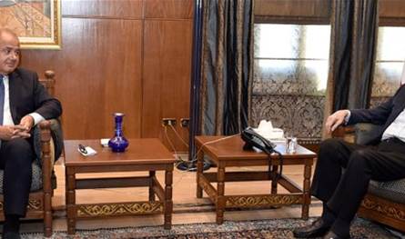 Berri received Charles Arbid and the delegation of the Sons of Arqoub in the presence of Hashem Haider