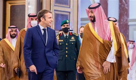 Communication between Macron and Bin Salman to discuss the developments of the region
