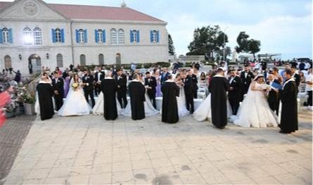 Farah in Bkerke .. A collective wedding with the blessing of the patriarch