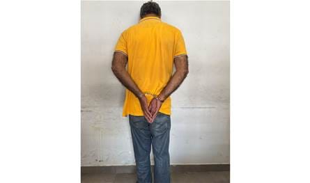 He was targeting citizens attending the Justice Palace of Sidon and stealing their phones and possessions .. And so he was arrested