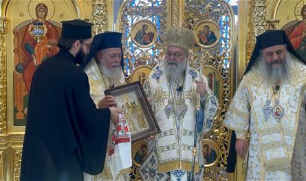 In the Church of the Lady of Joy in Zahle … Patriarch John X heads the Divine Liturgy