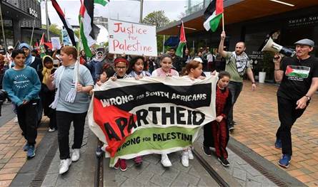 In the largest city of New Zealand .. a pro -Palestinians march with the participation of thousands