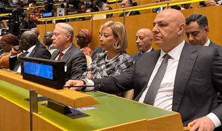 Prior to the opening session of the United Nations General Assembly .. Aoun met these