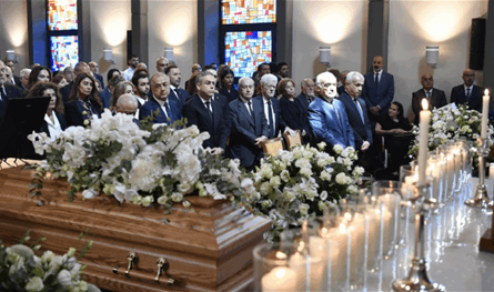 Salama, such as Aoun and Salam, at the funeral of the former president of Choueifat International Schools