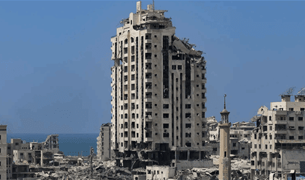 The Israeli army is planning to continue the demolition of residential towers in central Gaza