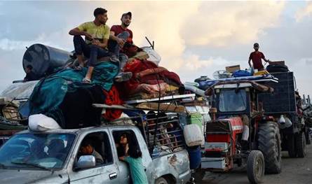 The Israeli raids are ongoing and at a high pace on the Gaza Strip … and the displacement of thousands