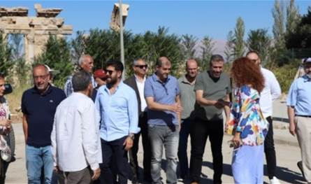The completion of the first phase of the rehabilitation of heritage buildings in Baalbek, which was affected by the Israeli Adwan