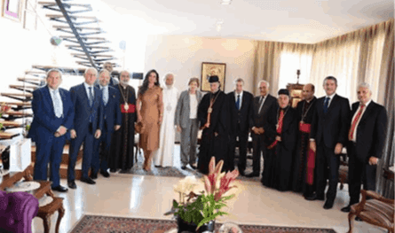 The shepherd visited the Church of Our Lady of Joy in Zahle