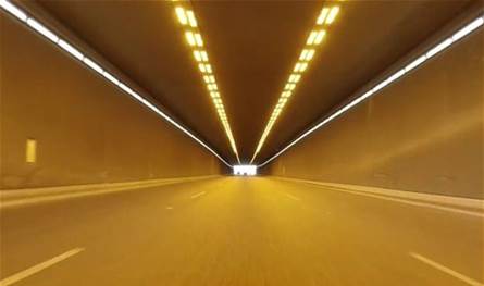The works have been completed by the airport tunnels