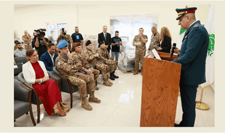 With Italian support … 30 tons of medical supplies reach the army