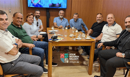 Zouk Municipality, Musabah, discussed the development of the tourist street with resorts and swimming pools
