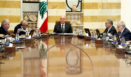 A government session in Baabda on Monday to present the army report and confirm the elections on time
