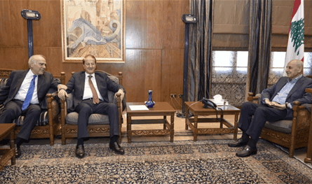 Berri received Merhebi and Rahma to follow up on political and parliamentary developments