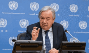 Guterres expressed his welcome and optimism in the statement of the Hama movement