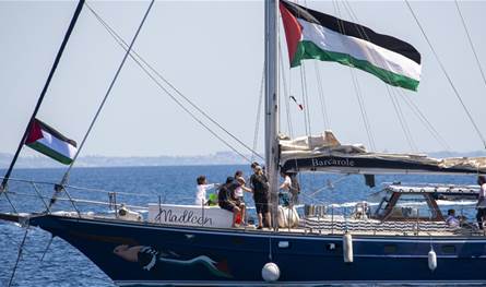Israel declares control of 41 ships that were heading to Gaza