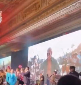 A remarkable event: Trump sways to Latin tunes in his private club