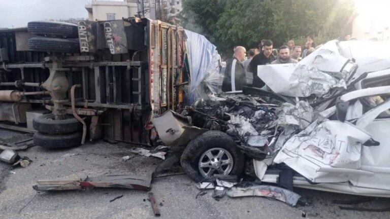 One person was killed in a horrific traffic accident on the Al-Aqiba Expressway