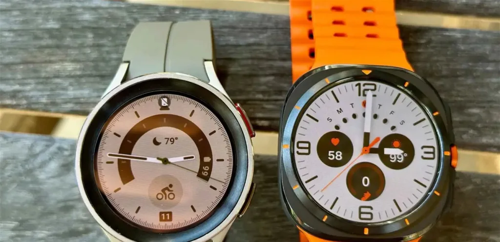 A fierce competition between the modern Samsung Watch and the Apple Watch Ultra 3 in the fifth generation race