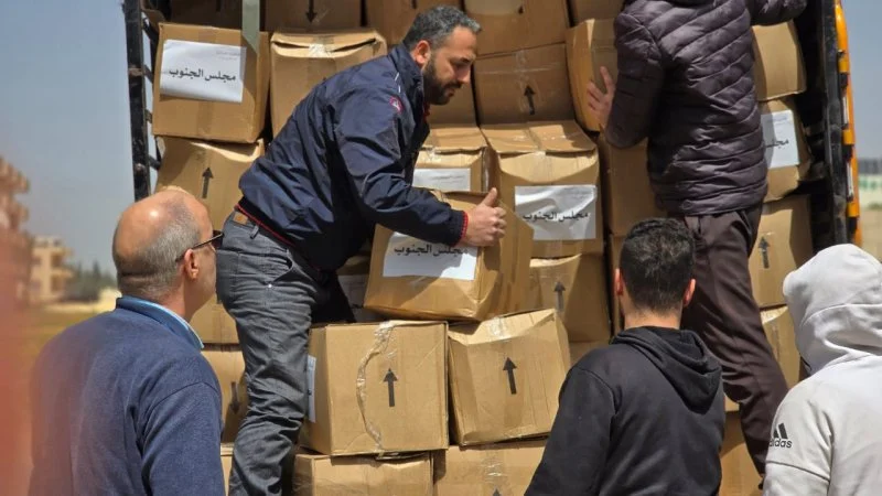 The Southern Council launches a support plan and distributes the first batch in Baalbek