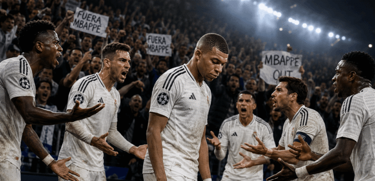 A state of emergency inside Real Madrid…serious disputes between the players and Mbappe is flogged by the fans