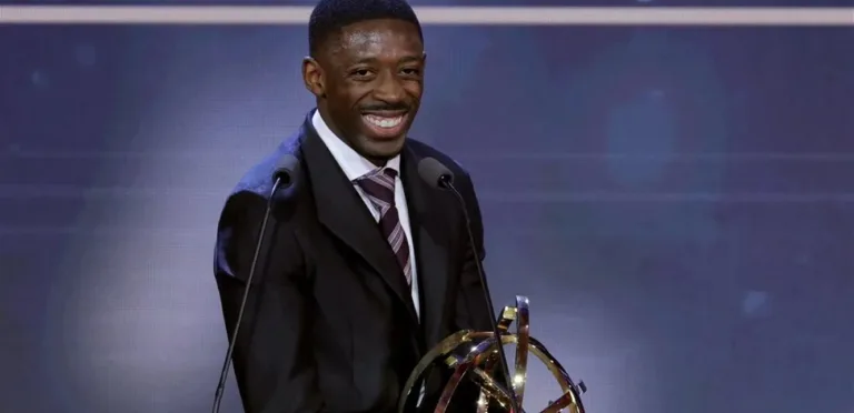 For the second time.. Dembélé wins the award for best player in the French League