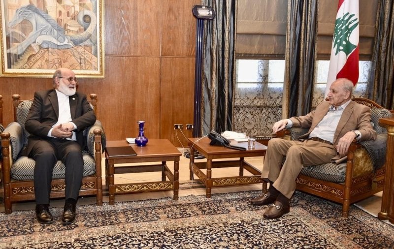 Ain al-Tineh keeps pace with developments… Berri receives the Chargé d’Affaires of the Iranian Embassy