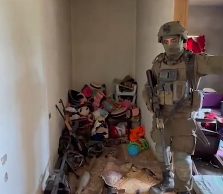 Inside a children’s room…an Israeli story about an arms store in the south (video)