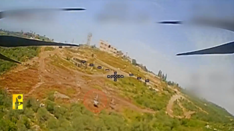 New field scenes… “Hezbollah” documents the targeting of Israeli engineering vehicles