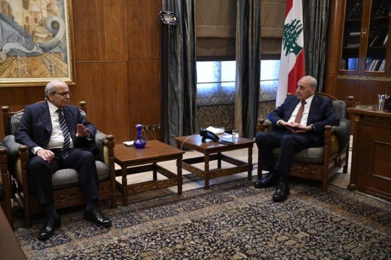 Berri and Salam discuss field developments… and Al-Ferzli: Lebanese unity is the gateway to sovereignty