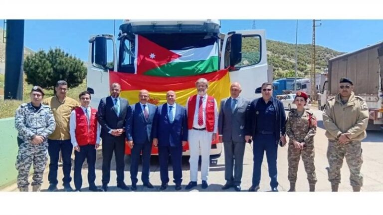 A new humanitarian convoy to Lebanon… Jordanian and Spanish aid for the displaced