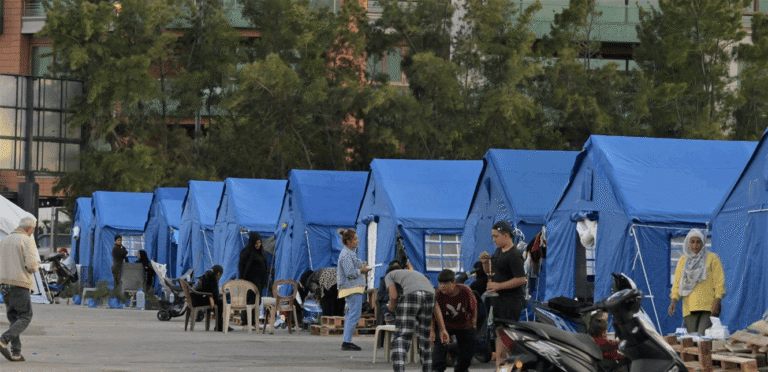 How do Beirut tents produce their own economy?
