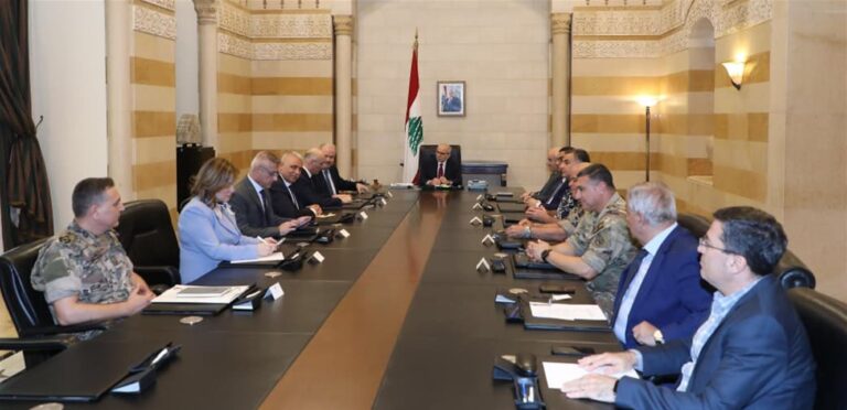 A security meeting headed by Salam to accompany the resumption of exports to Saudi Arabia