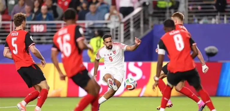 In its first participation in the World Cup… the Jordanian national team loses to Austria