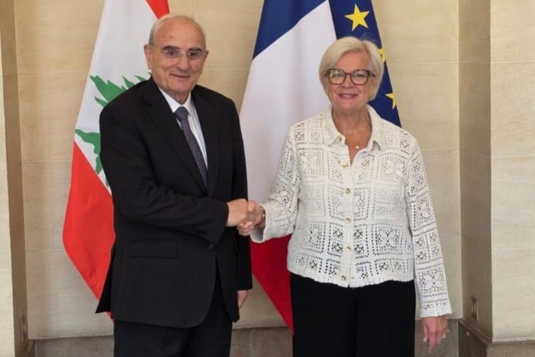 Mansi discusses in Paris support for the Lebanese army and implementation of Resolution 1701