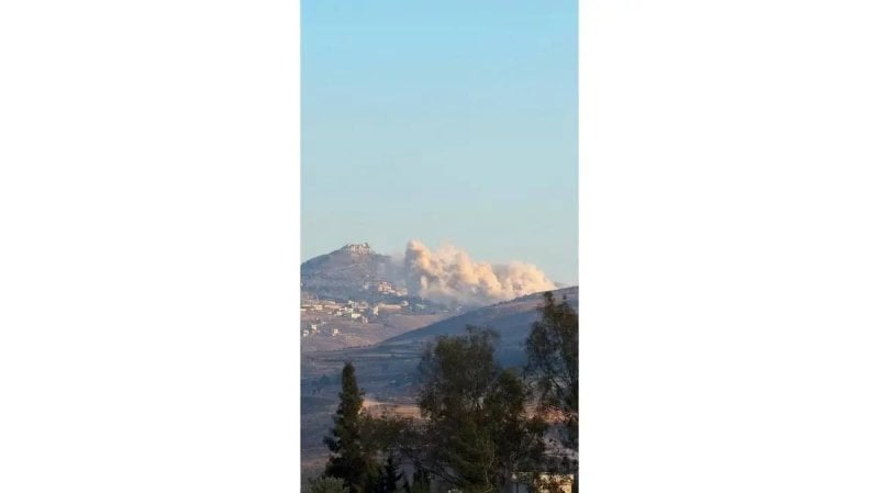 A violent earthquake in the south… An Israeli bombing creates a mountain fissure
